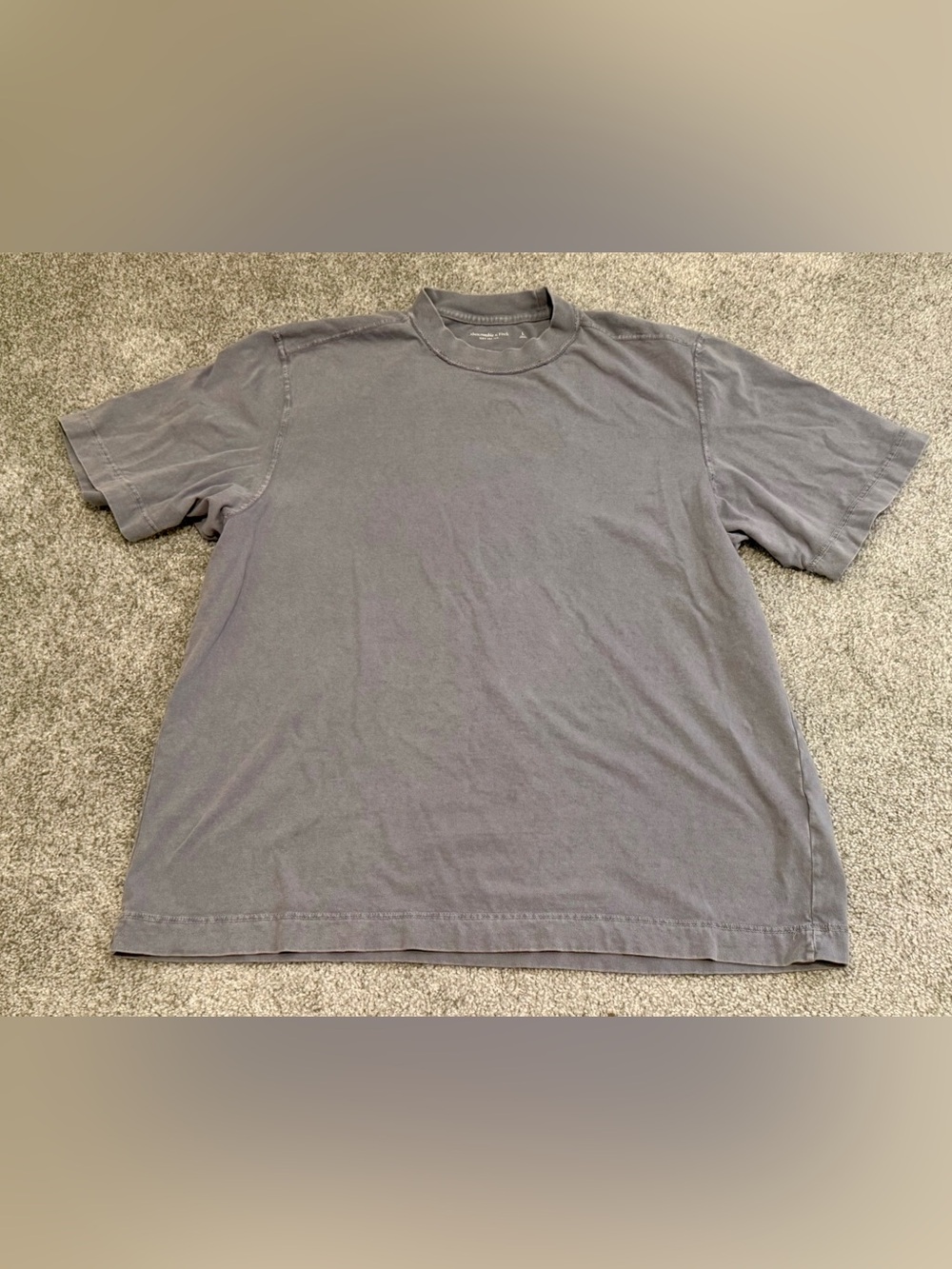 Abercrombie & Fitch Soft A&F Tee Gray Oversized T-Shirt Size L